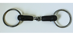 Loose Ring Jointed Rubber Snaffle